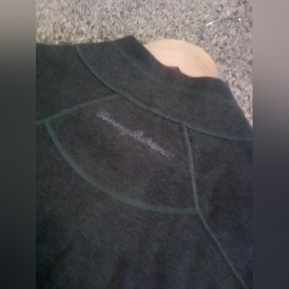 Tommy Bahama Reversible Gray/Green Zip Up - Picture 6 of 8